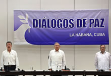 Colombia y las FARC han firmado un cese al fuego
