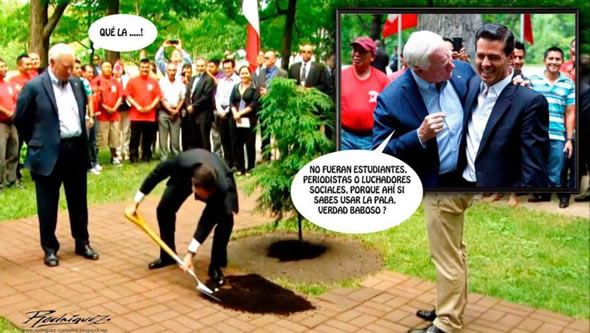 Los mejores memes y cartones de la visita de Peña Nieto en Canadá